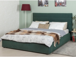 Кровать Амалия 180 темный серо-зеленый