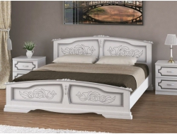 Кровать Елена 1600 Белый жемчуг