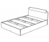 Кровать Эко 1400 венге-лоредо