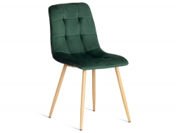 Стул Chilly mod. 7094-1 темно-зеленый/натуральный