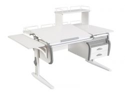 Парта СУТ.25-05-Д1 белый с серым