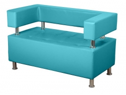 Диван 2х местный Борк Бирюзовый