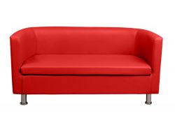 Диван красный кожаный Марс