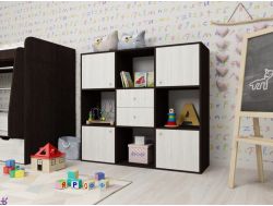 Стеллаж Джери венге-винтерберг