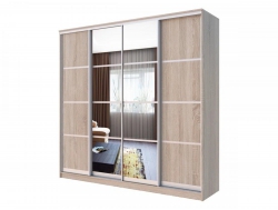 Шкаф-купе Хит 22-4-24/2-1551 с делителями