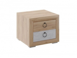 Тумба прикроватная Глэдис М30 Дуб золото/цемент светлый