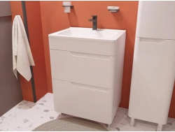 Тумба с раковиной Kare Luxe 600 напольная 2 ящика