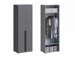 Шкаф 2-створчатый МС Люмьер Графит