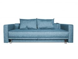 Диван серо-голубой с подлокотниками Некст denim