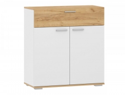 Тумба Санти НМ 013.77 Белый Фасадный/Дуб Крафт Золотой