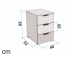 Тумба Svogen с 3-мя ящиками дерево-белый