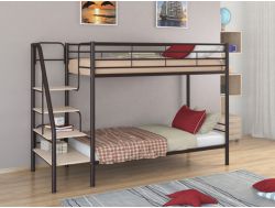 Двухъярусная кровать Толедо коричневый-дуб молочный