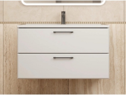 Тумба с раковиной Uperwood Foster белая 90 см